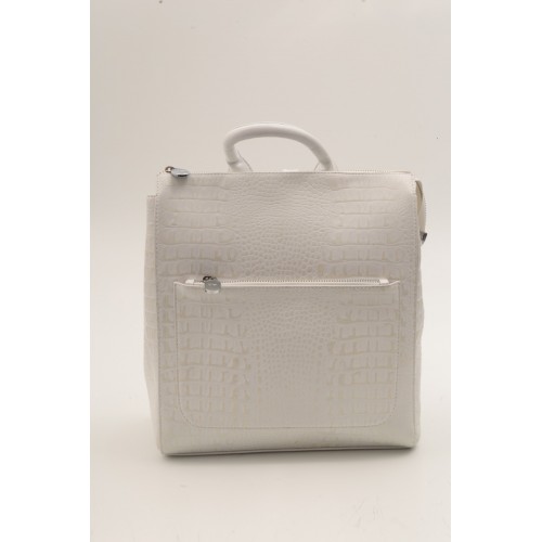 Рюкзак-сумка женский 1-3624к л кайман2 бел